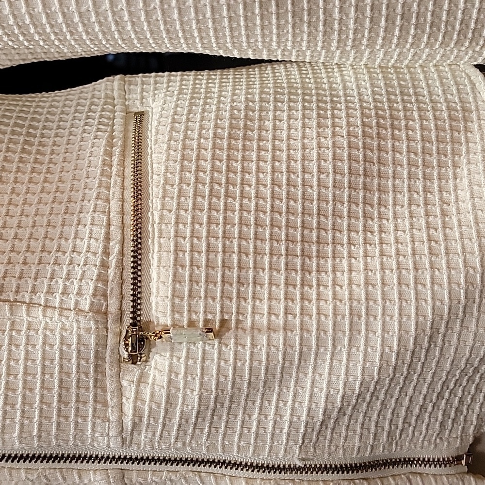 Chico's Textured Moto Style Jacket Women's Size 4 - Picture 4 of 15